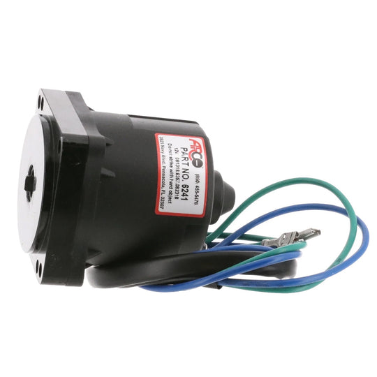 ARCO Marine Replacement Johnson/Evinrude Tilt Trim Motor - 2-Wire, 4 Bolt, Flat Blade Shaft - Deckhand Marine Supply