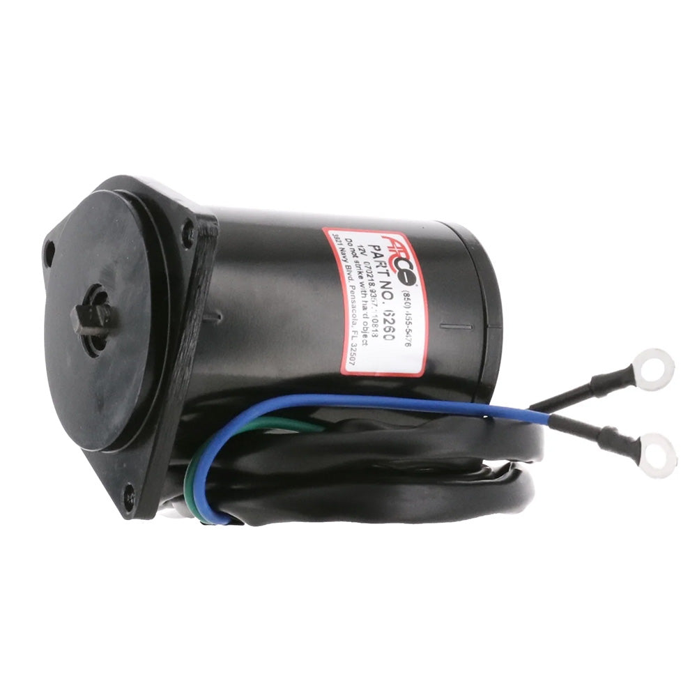 ARCO Marine Replacement Outboard Tilt Trim Motor - Yamaha, 2-Wire, 3 Bolt, Flat Blade - Deckhand Marine Supply