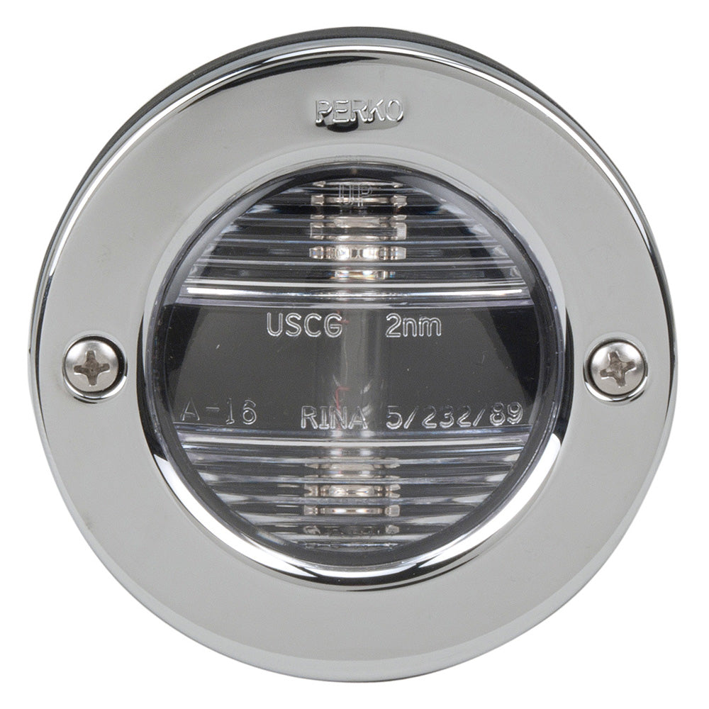 Perko Vertical Mount Stern Light 12VDC w/STS Bezel - Deckhand Marine Supply