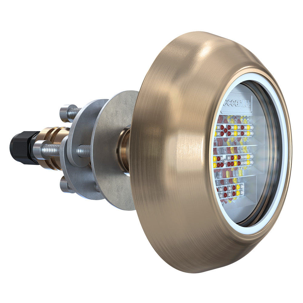 OceanLED Explore E6 Thru Hull - Full RGBW Colors DMX - Deckhand Marine Supply