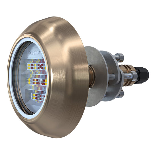 OceanLED Explore E6 Thru Hull - Full RGBW Colors DMX - Deckhand Marine Supply