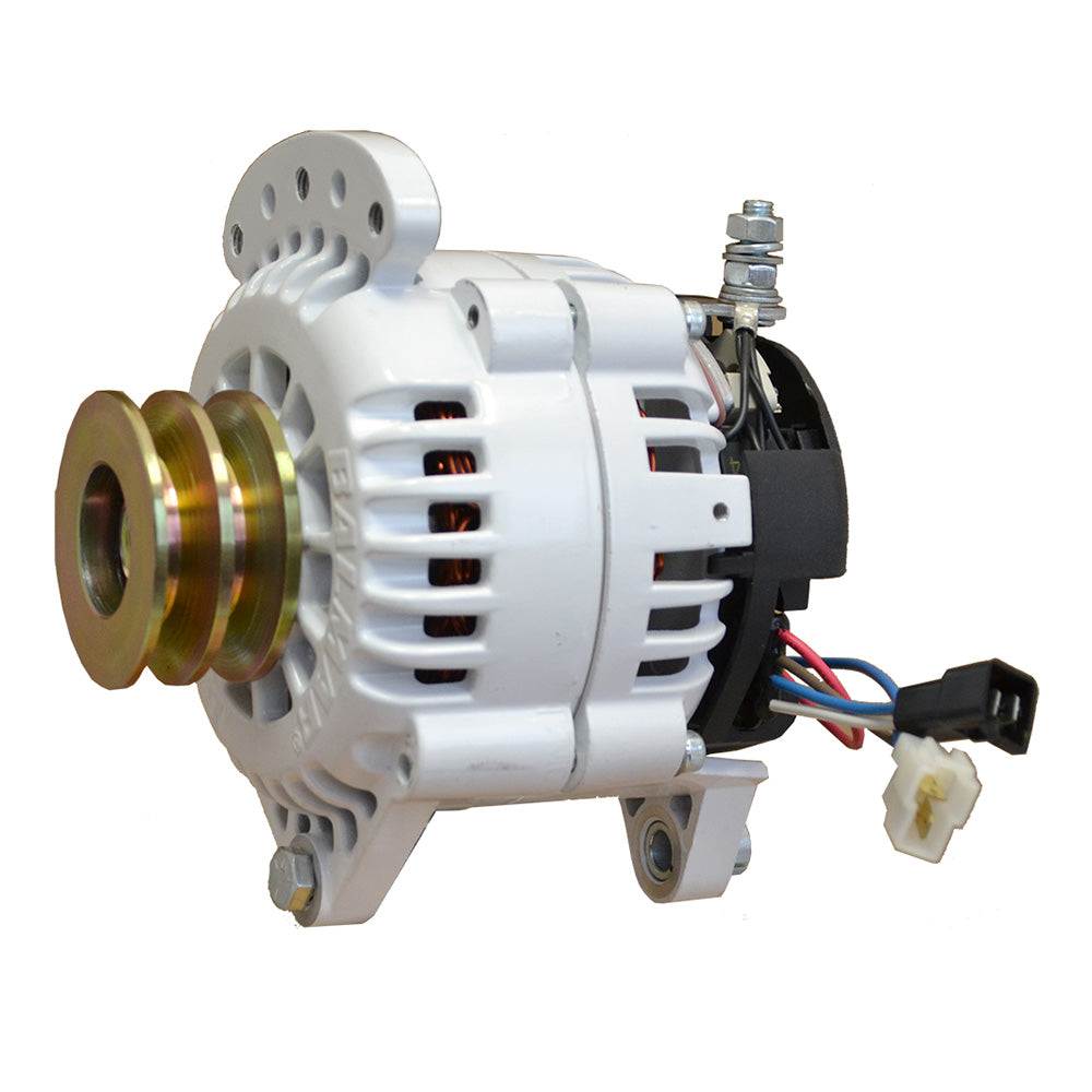 Balmar Alternator 120 AMP 12V 3.15" Dual Foot Saddle Dual Pulley w/Isolated Ground - Deckhand Marine Supply