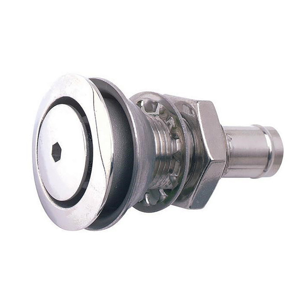 Attwood 316 Stainless Steel Alloy Flush Mount Fuel Vent - Straight Vent - Deckhand Marine Supply