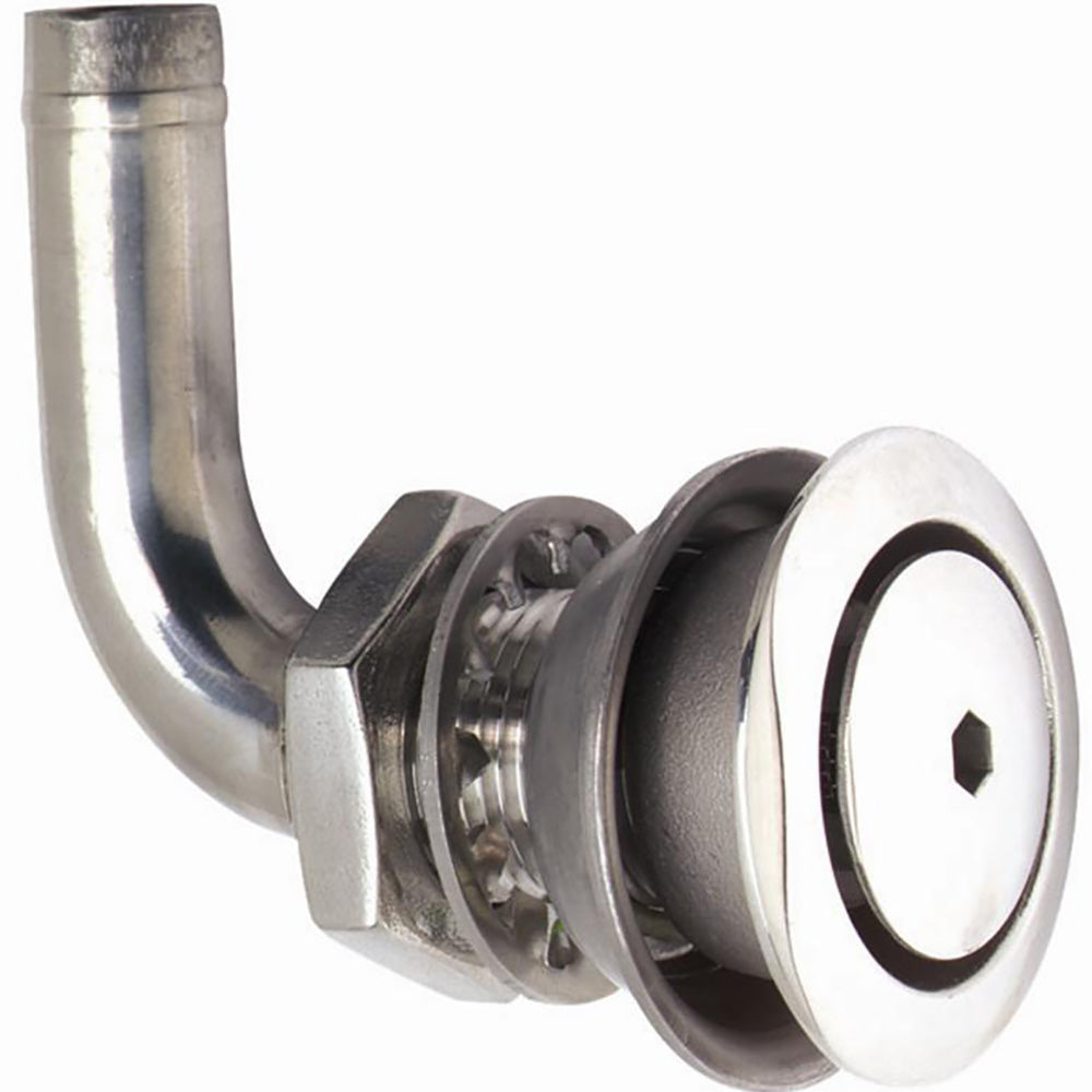 Attwood 316 Stainless Steel Alloy Flush Mount Fuel Vent - 90 Vent - Deckhand Marine Supply