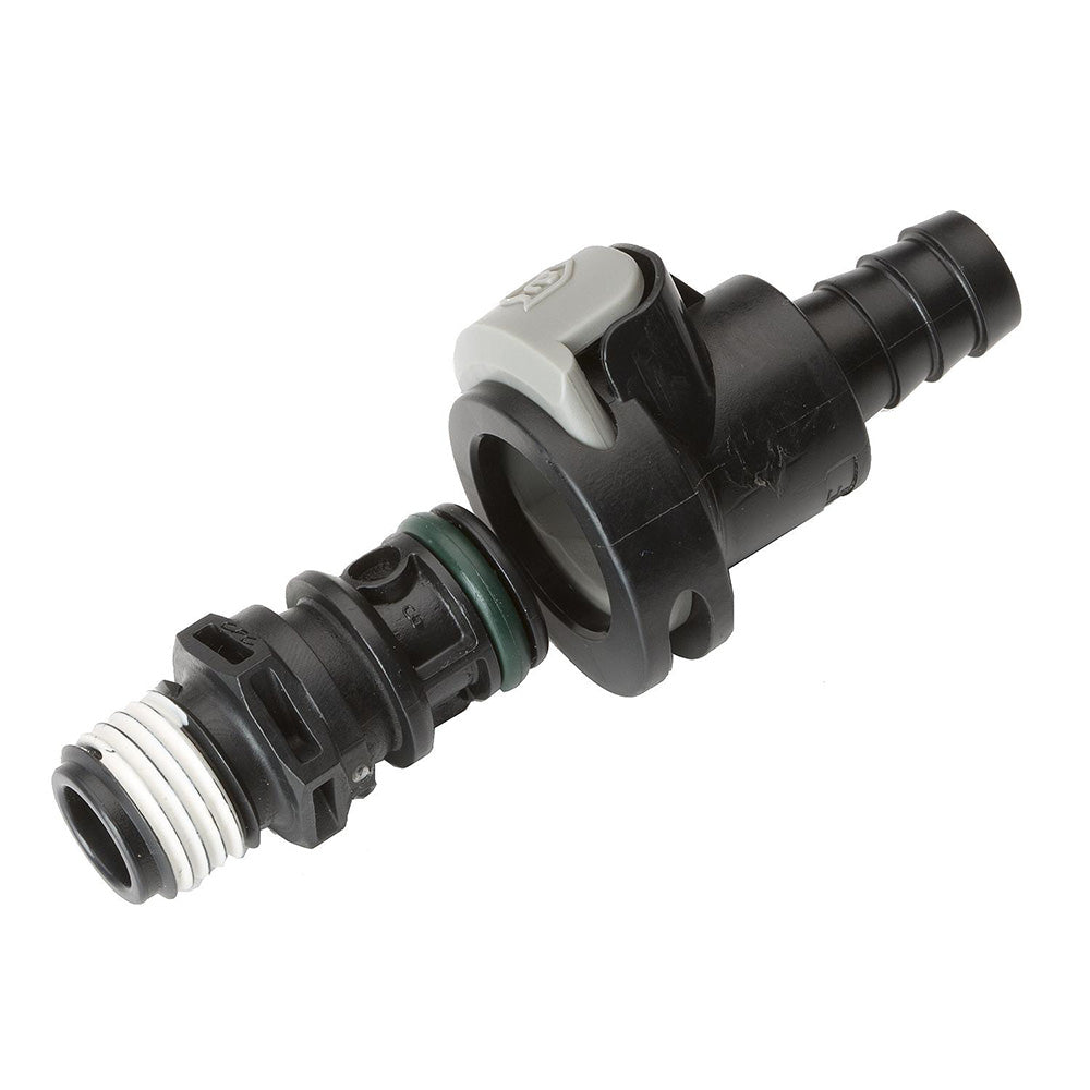 Attwood Universal Sprayless Connector - Male  Female - Deckhand Marine Supply