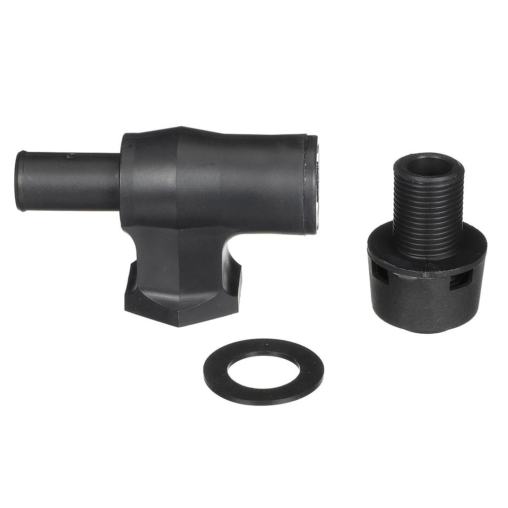 Attwood 90 P-Trap Fuel Tank Vent - Black w/Black Vent Head - Deckhand Marine Supply