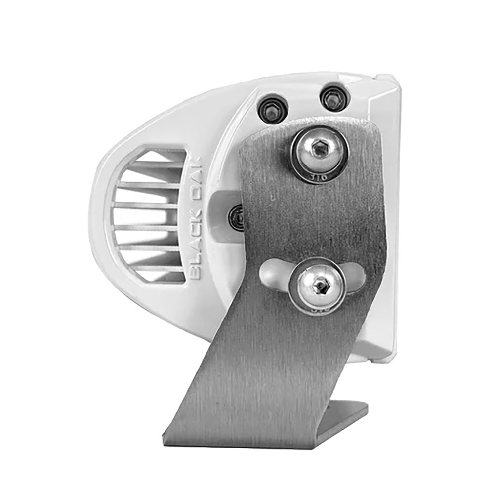 Black Oak 30" Marine Curved Double Row LED Light Bar - Spot Optics - White Housing - Pro Series 3.0 - Deckhand Marine Supply