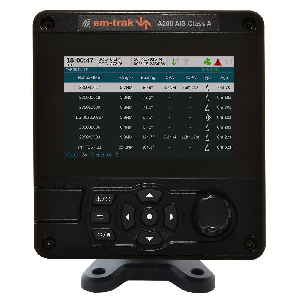 em-trak A200 Class A AIS Transceiver - Deckhand Marine Supply