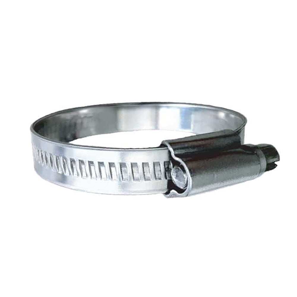 Trident Marine 316 SS Non-Perforated Worm Gear Hose Clamp - 15/32" Band - (7/8"  1-1/4") Clamping Range - 10-Pack - SAE Size 12 - Deckhand Marine Supply