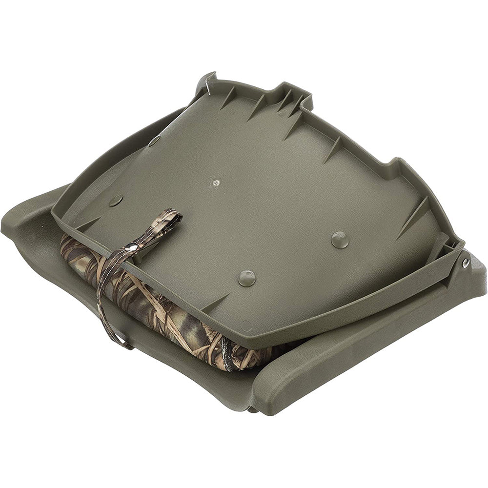 Attwood Swivl-Eze Padded Flip Seat - Camo - Deckhand Marine Supply