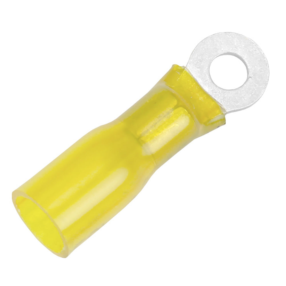 Pacer 12-10 AWG Heat Shrink Ring Terminal - #10 Stud Size - 25 Pack - Deckhand Marine Supply