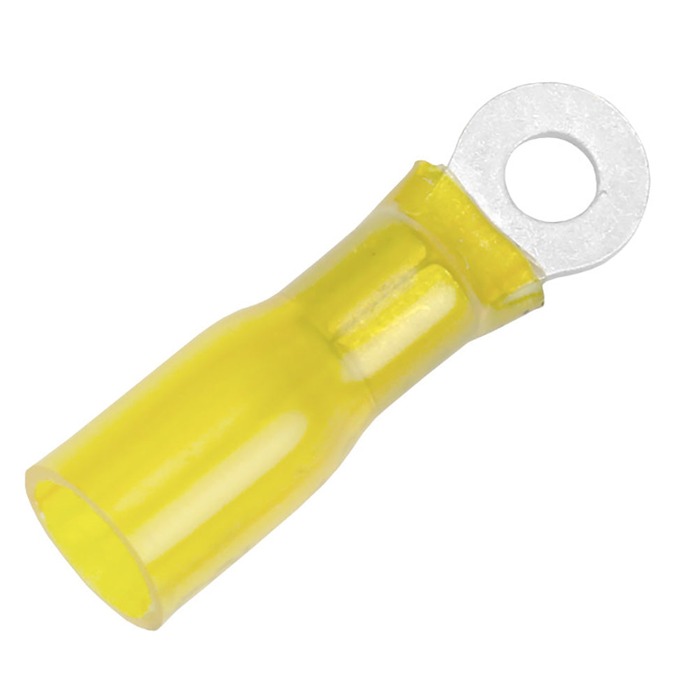 Pacer 12-10 AWG Heat Shrink Ring Terminal - #10 Stud Size - 100 Pack - Deckhand Marine Supply