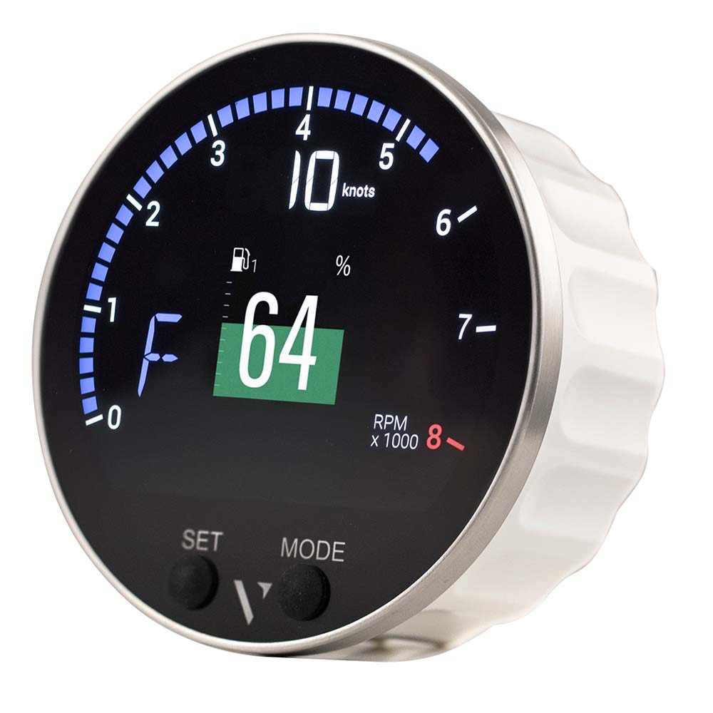 Veratron 85mm (3-3/8") VMH-35S Multifunction Gauge w/Voltage Dependent (0-5V) Sensor Input - Deckhand Marine Supply