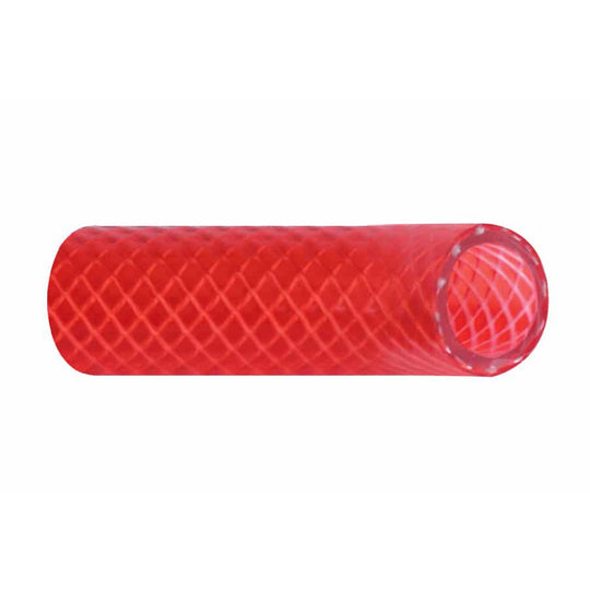 Trident Marine 5/8" Reinforced PVC (FDA) Hot Water Feed Line Hose - Drinking Water Safe - Translucent Red - Sold by the Foot - Deckhand Marine Supply
