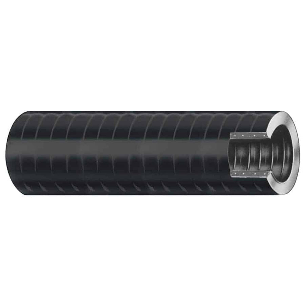 Trident Marine 1-1/8" VAC XHD Bilge  Live Well Hose - Hard PVC Helix - Black - Sold by the foot - Deckhand Marine Supply