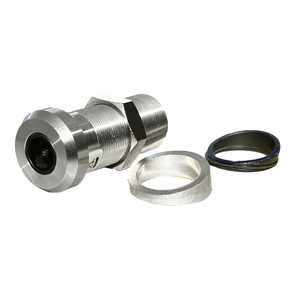 Iris Mini Flush Mount Hi-Resolution Through-Hull Camera - CVBS, TVI, CVI,  AHD - Deckhand Marine Supply