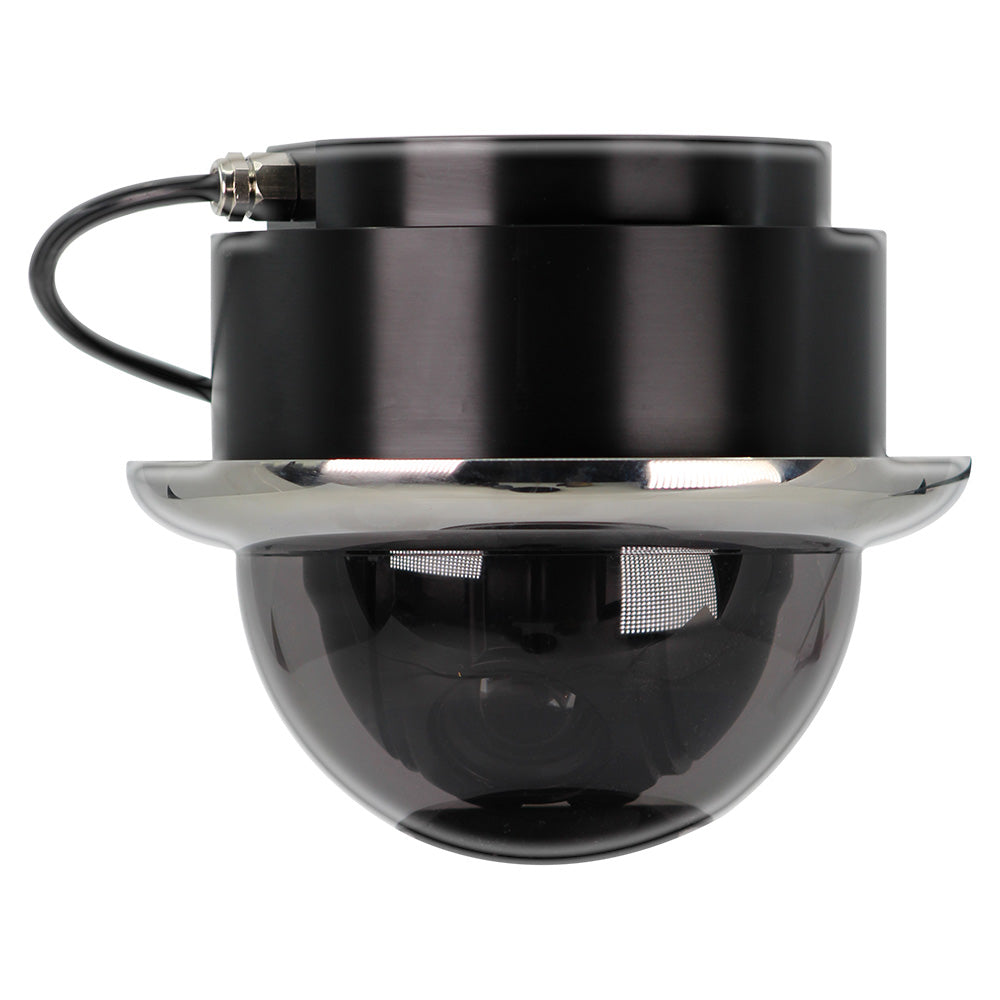 Iris Miniature Marine PTZ Dome Camera - Stainless Bezel - Hi-Resolution Analogue Sensor - 1000TVL - 4 in 1 Video Format - Deckhand Marine Supply