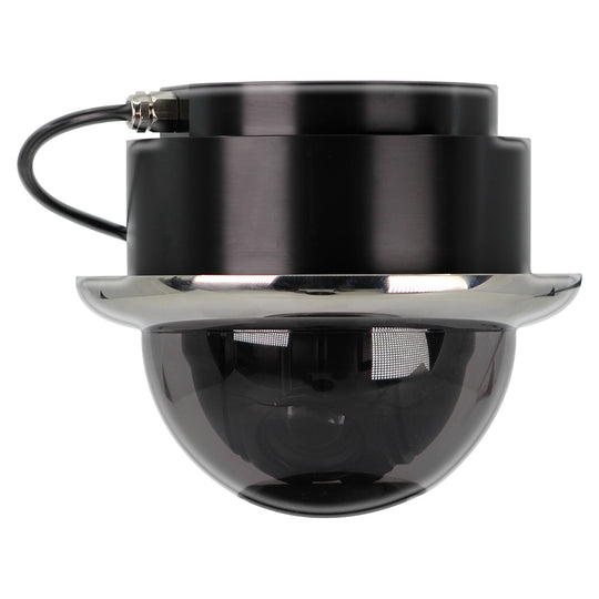 Iris Miniature Marine PTZ Dome Camera - Stainless Bezel - Hi-Resolution Analogue Sensor - 1000TVL - 4 in 1 Video Format - Deckhand Marine Supply