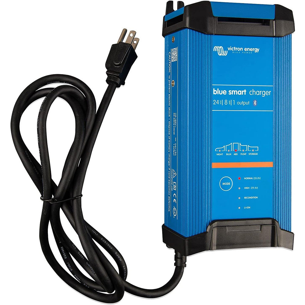Victron Blue Smart IP22 24VDC 8A 1 Bank 120V Charger - Dry Mount - Deckhand Marine Supply