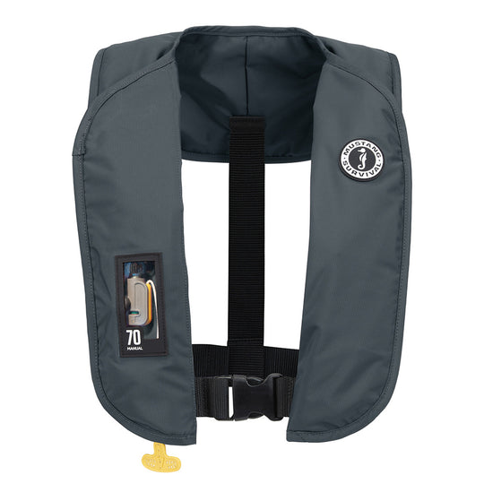 Mustang MIT 70 Manual Inflatable PFD - Admiral Grey - Deckhand Marine Supply