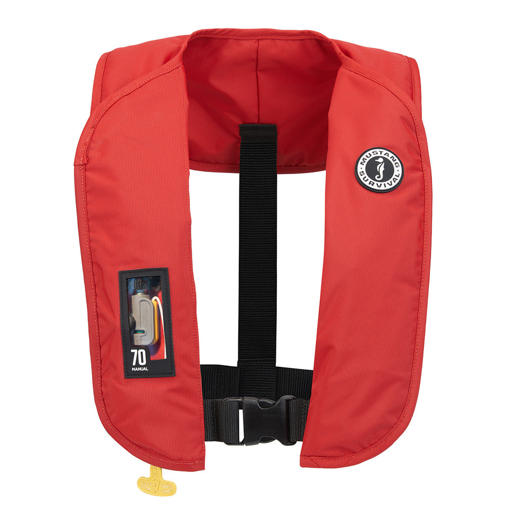 Mustang MIT 70 Manual Inflatable PFD - Red - Deckhand Marine Supply